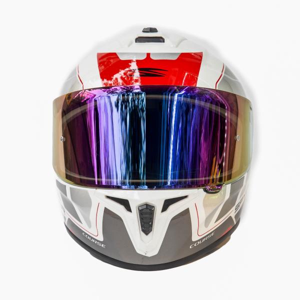 KASK spayder ( WHİTE RED )